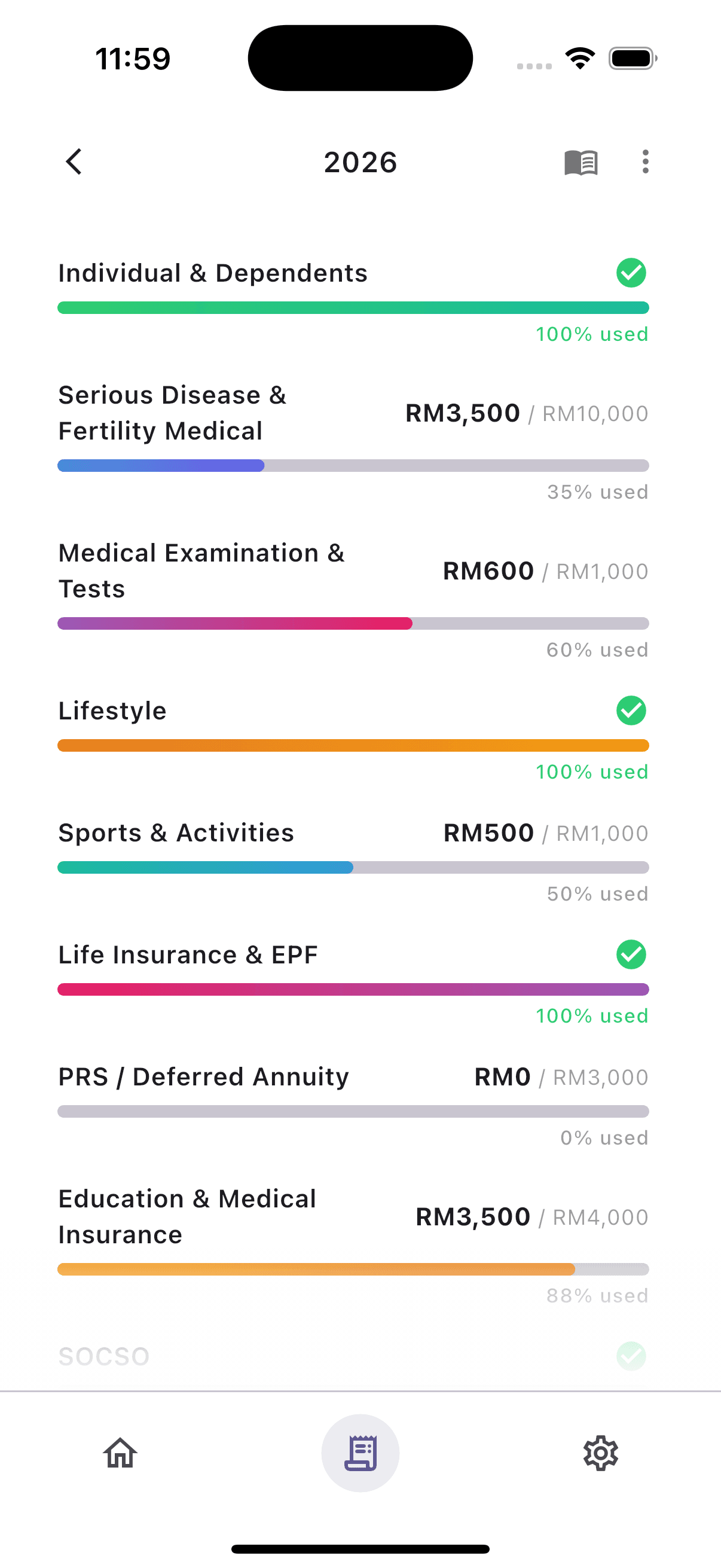 Simplest Tax Relief Tracker screenshot 3